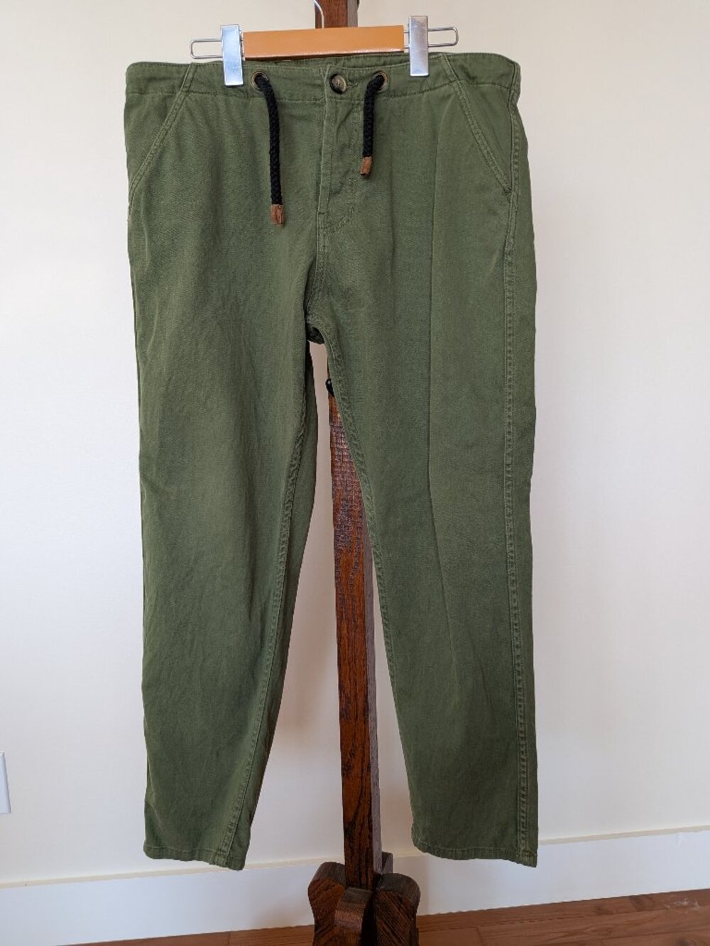 Bleu de Paname Carrot cut moleskin summer pant